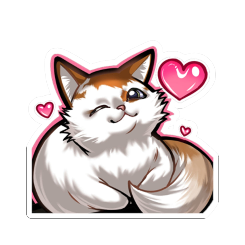 Wolvenmoonshadow "Meow Heart" Sticker
