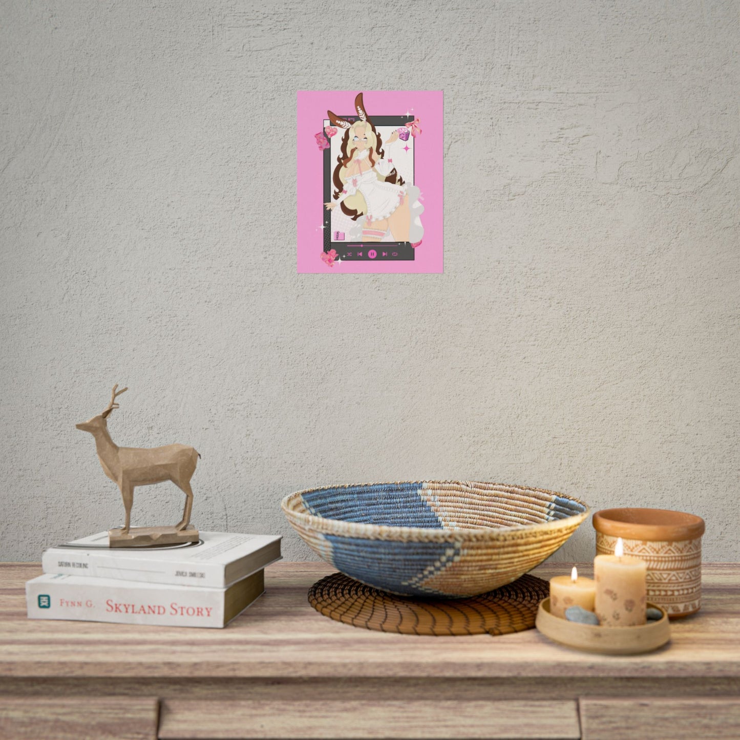 Lady Latte Music Player Poster