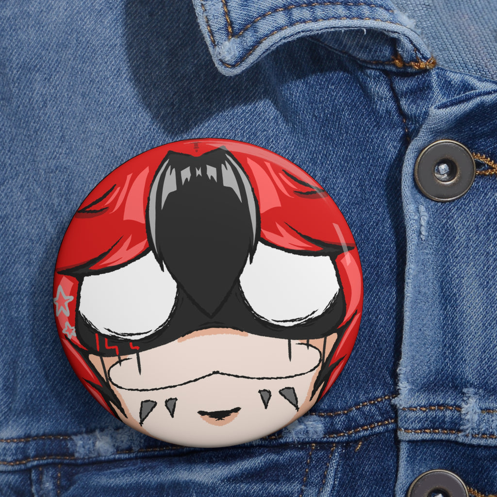 Gothic Gumi "owo" Pin Button
