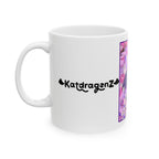 KatDragonz Stained Glass White Mug