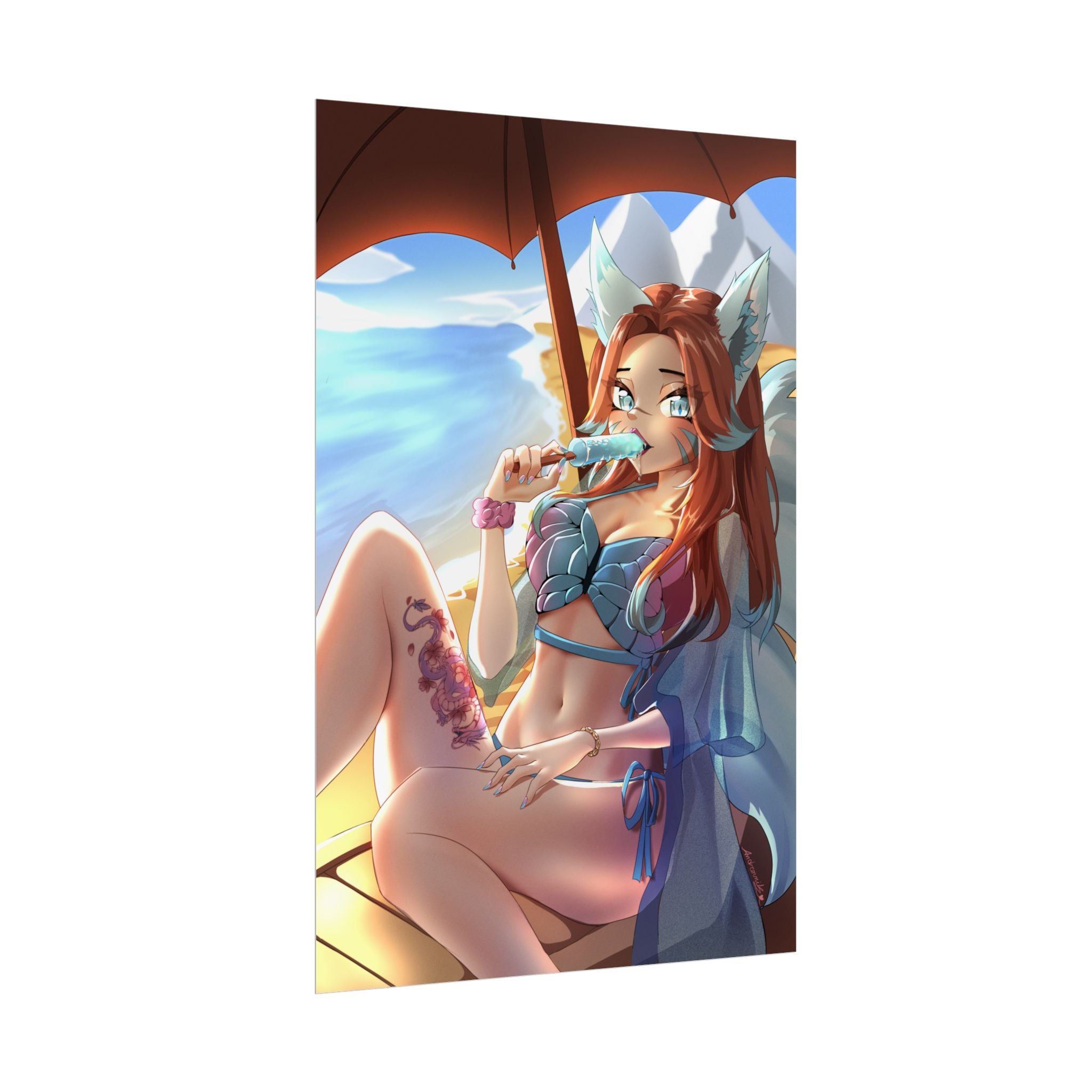 Luna Fujimaru "Seaside Vixen" Poster