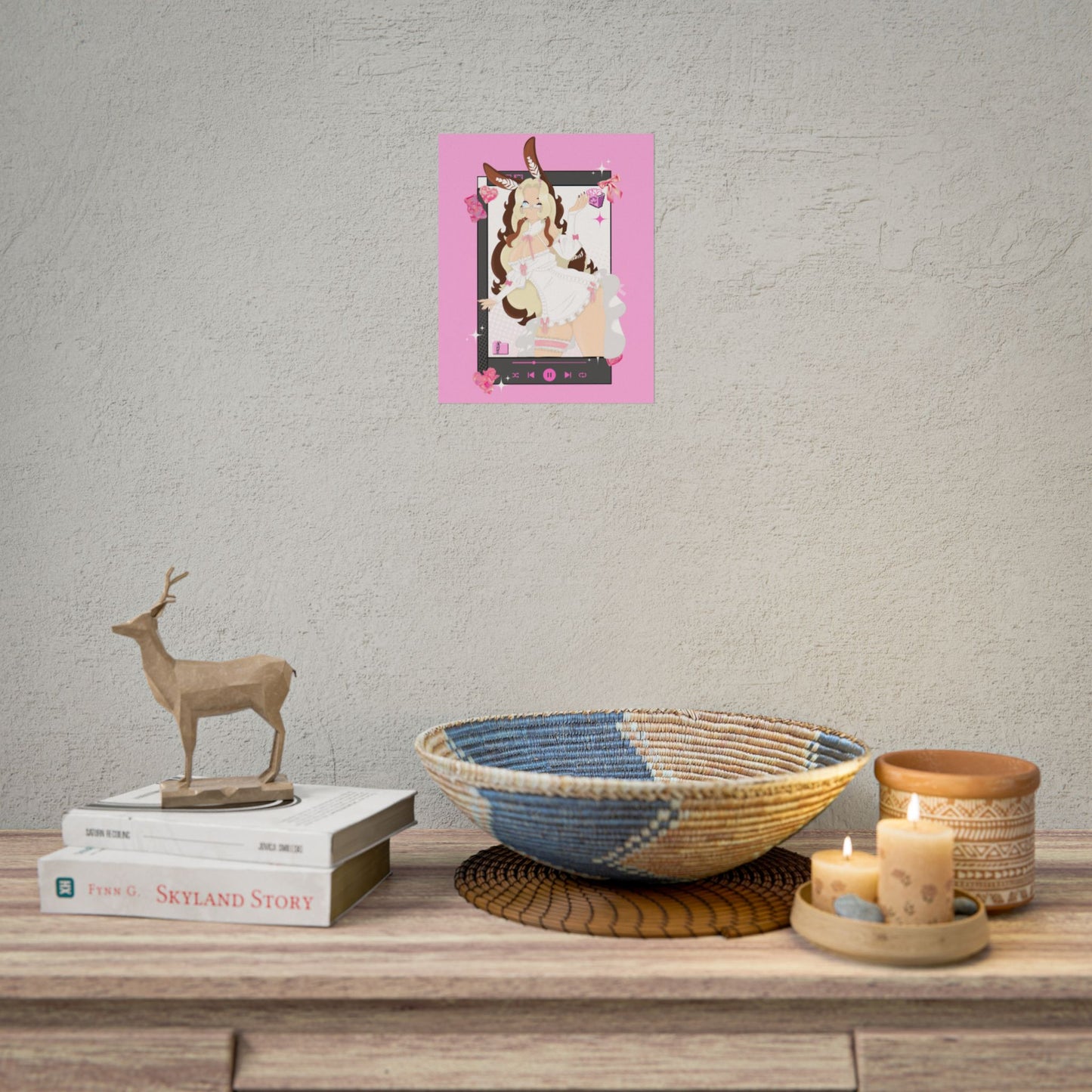 Lady Latte Music Player Poster