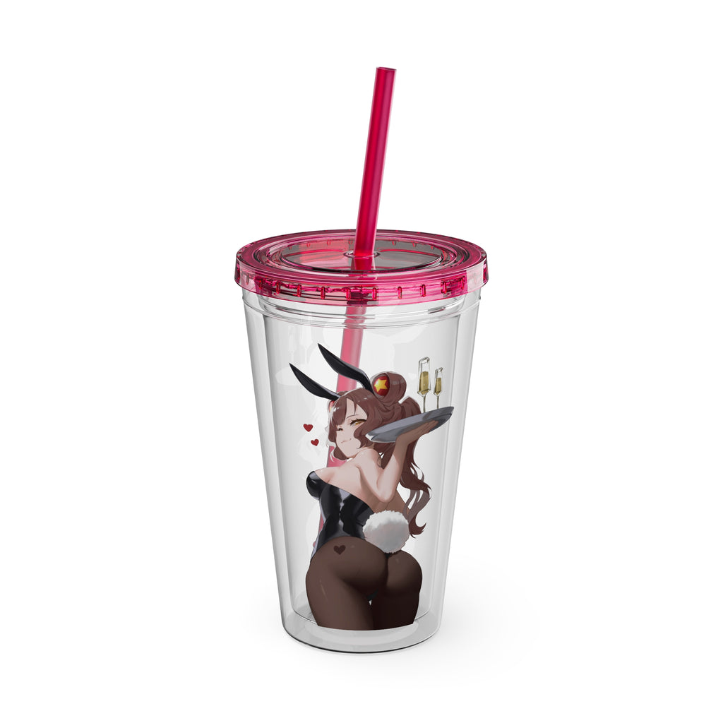 Haru-Haru "Bunny on the Rocks" Acrylic Tumbler