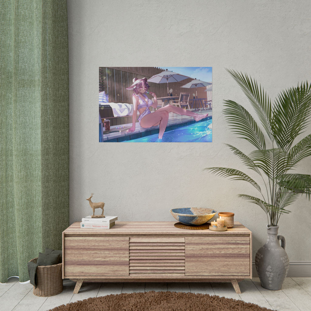TiramisuBunny "Snack by the Pool" Poster