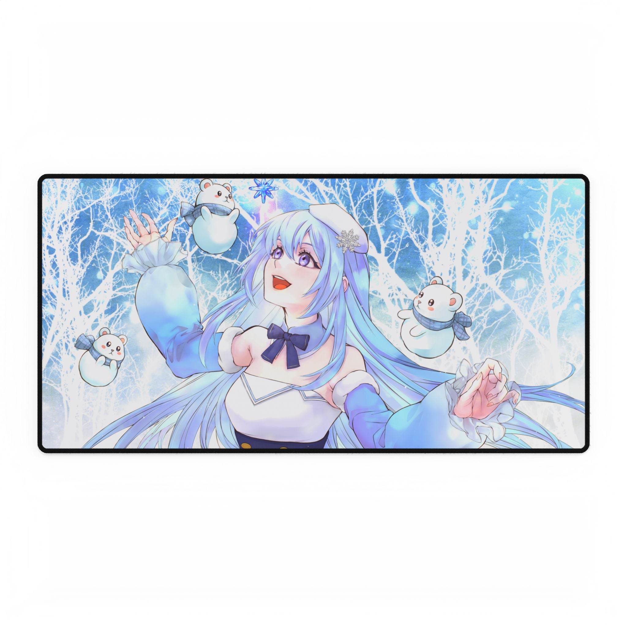 SnowyBlueBell "Winter Blessing" XL Plus Deskmat