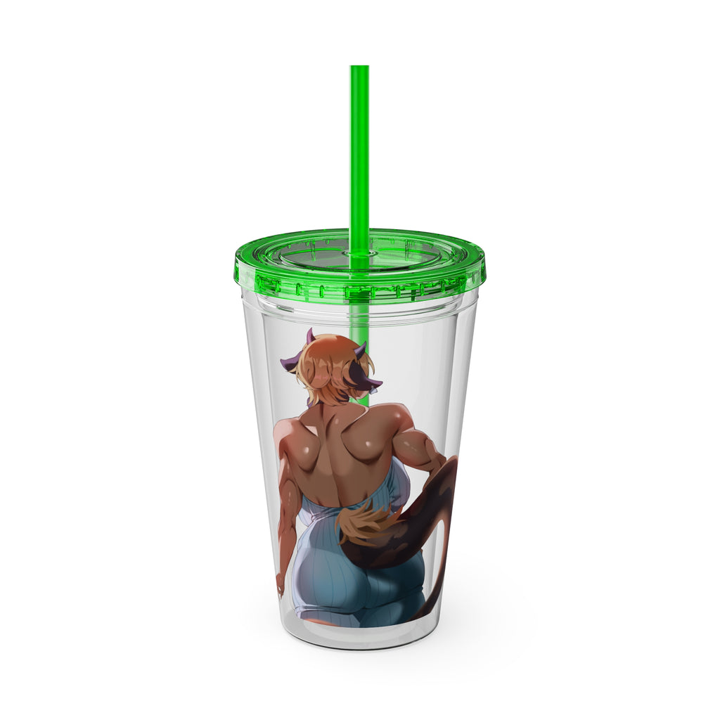 KeytheMoo "Talk to the Tail" Acrylic Tumbler