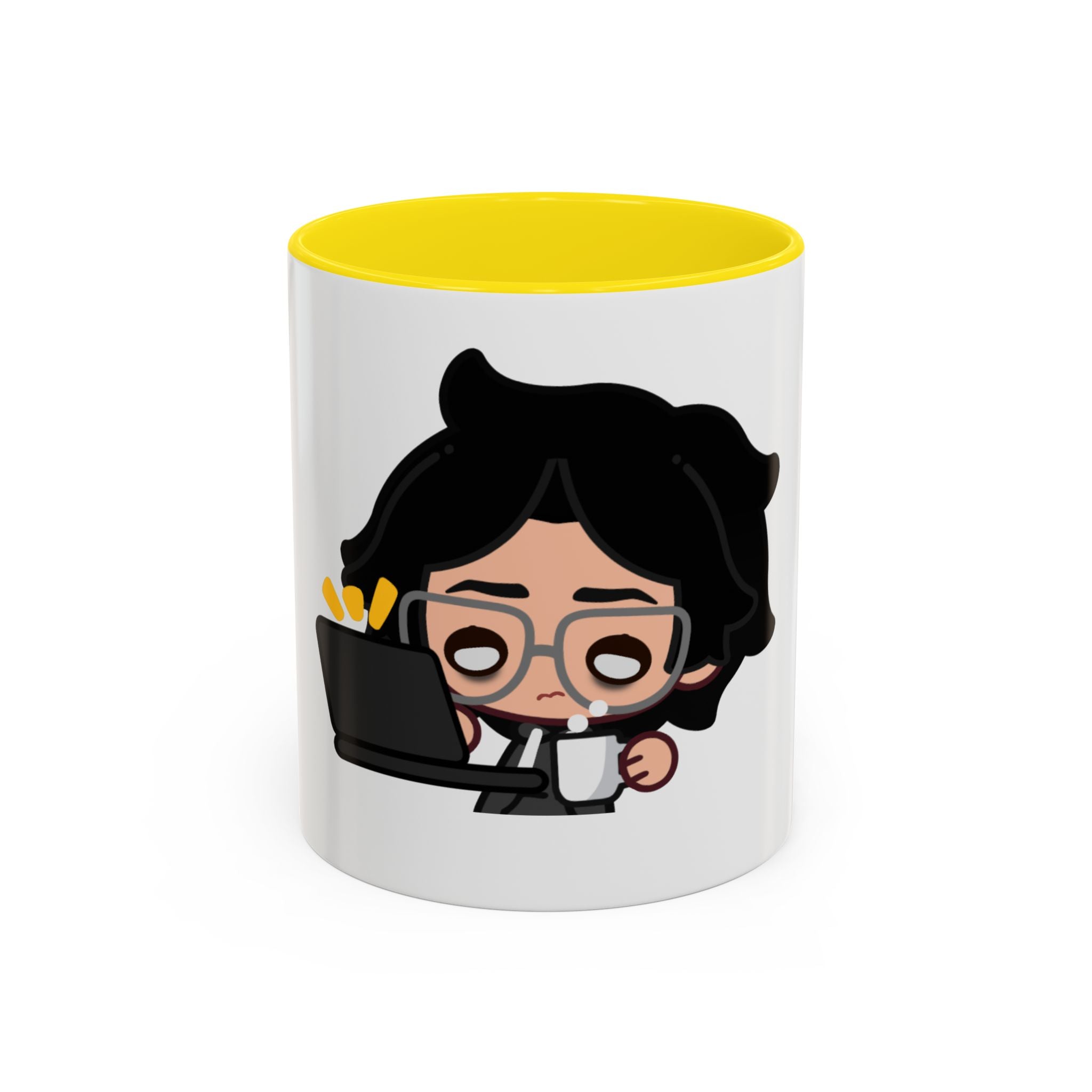 RyoPlaying "Exhausted" Accent Mug