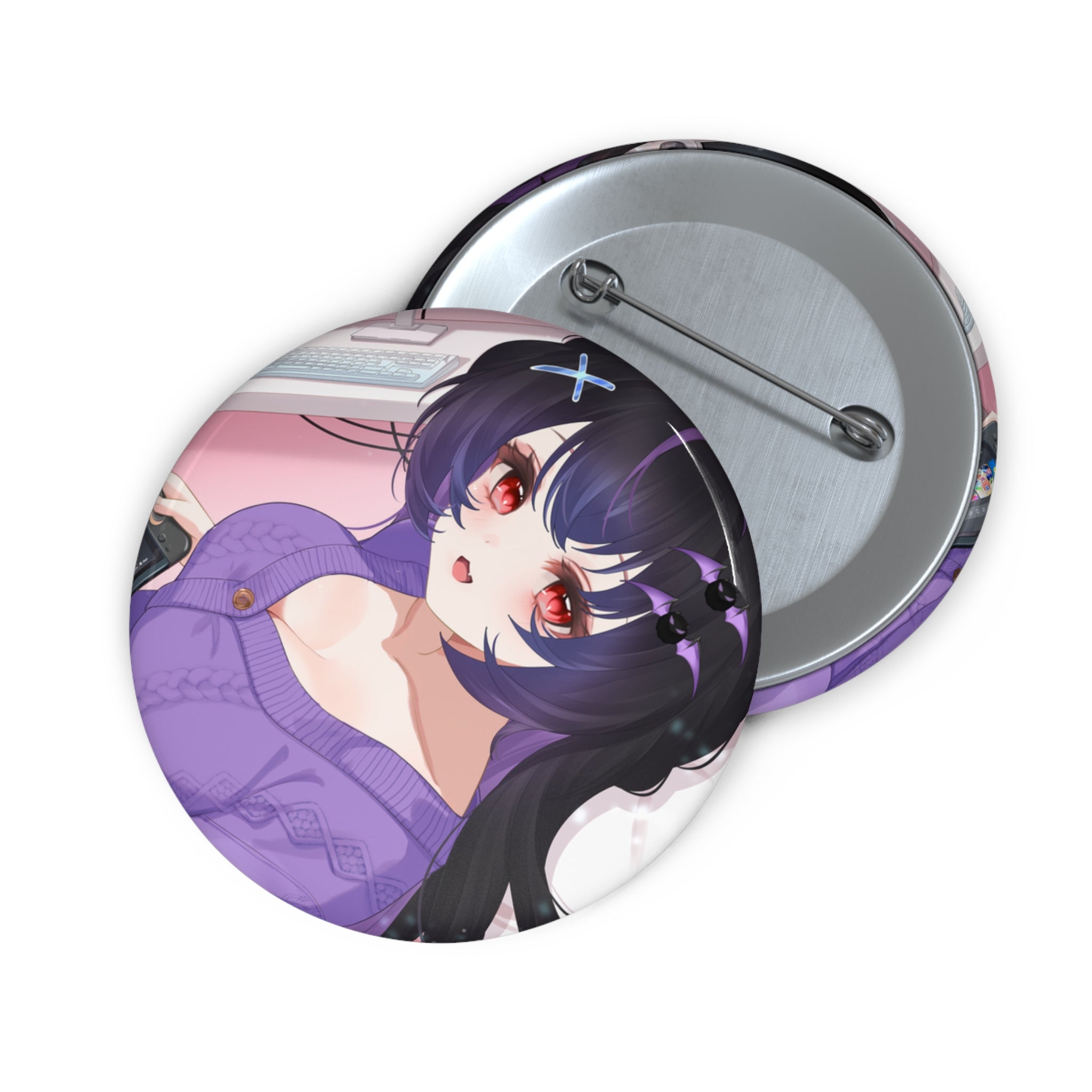 ChibiAnn "Gaming" Pin Button