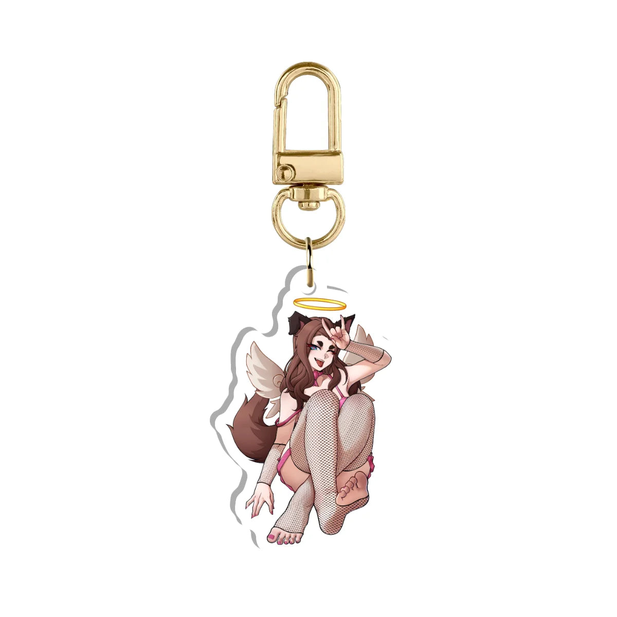 kittentay "Rock Out" Keychain