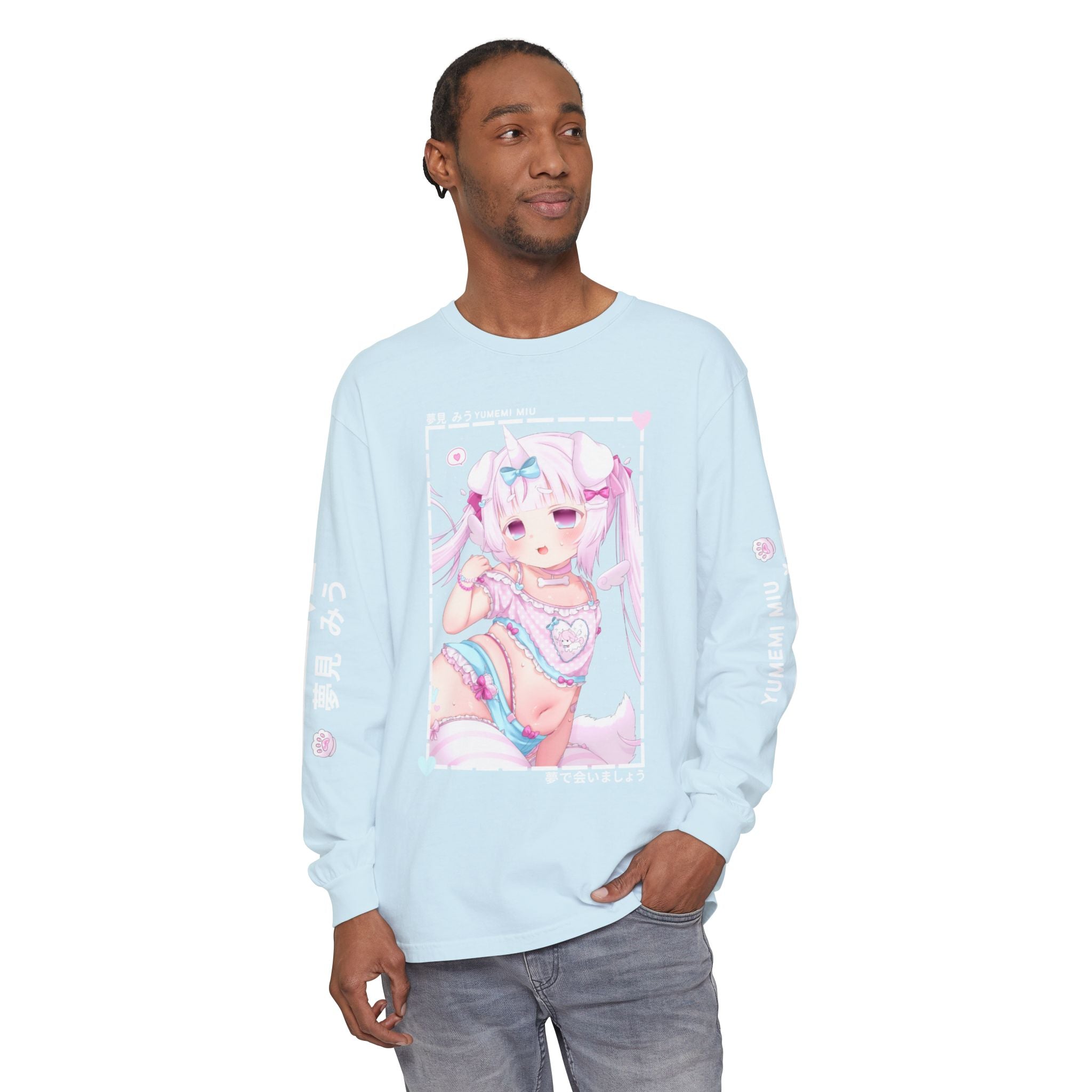 Blue Yumemi Miu Designer Sweatshirt