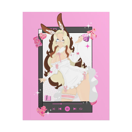 Lady Latte Music Player Poster