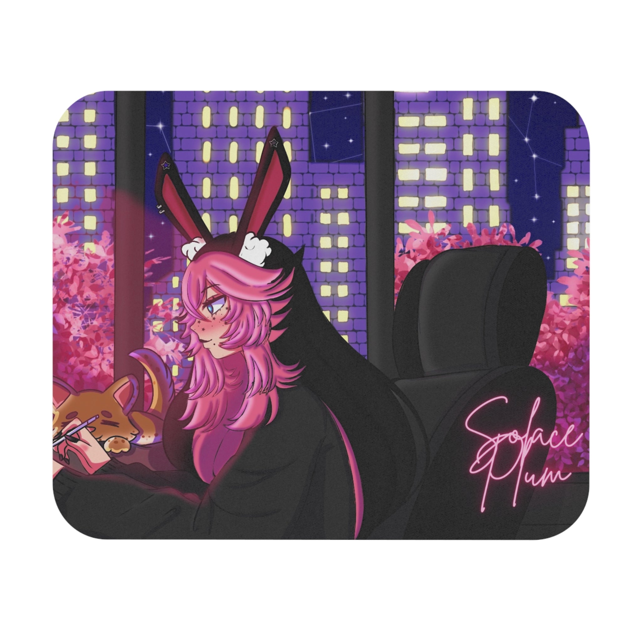 Solace Plum Lofi Mousepad