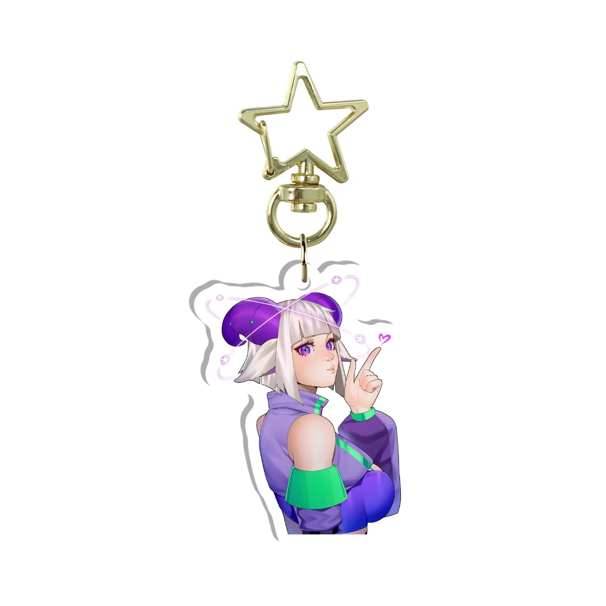 Bobamai "Finger Guns" Keychain