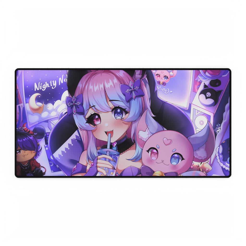 "Time to Stream!" Nighty Neko Deskmat