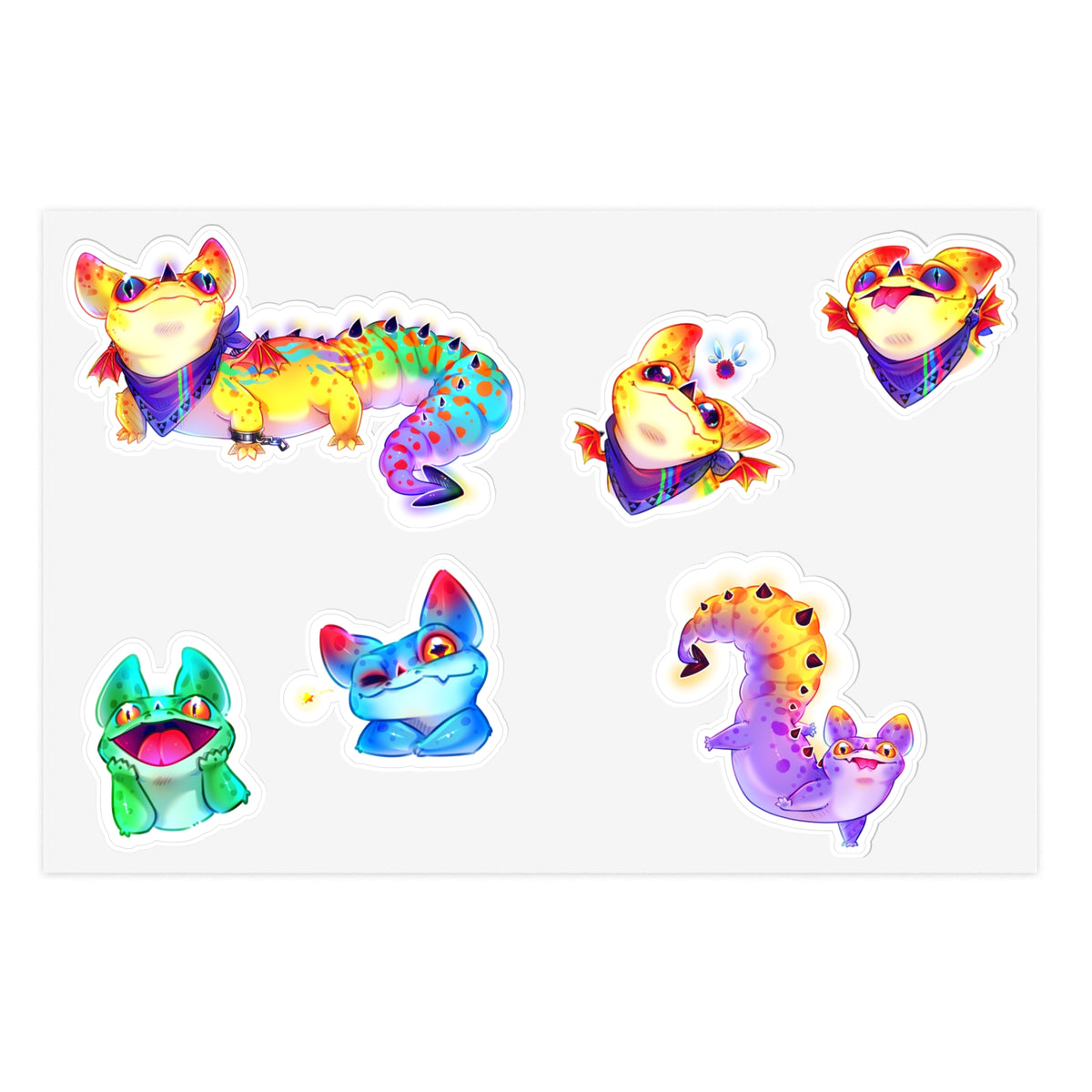 MajoraDragoon "Little Guys" Sticker Sheet