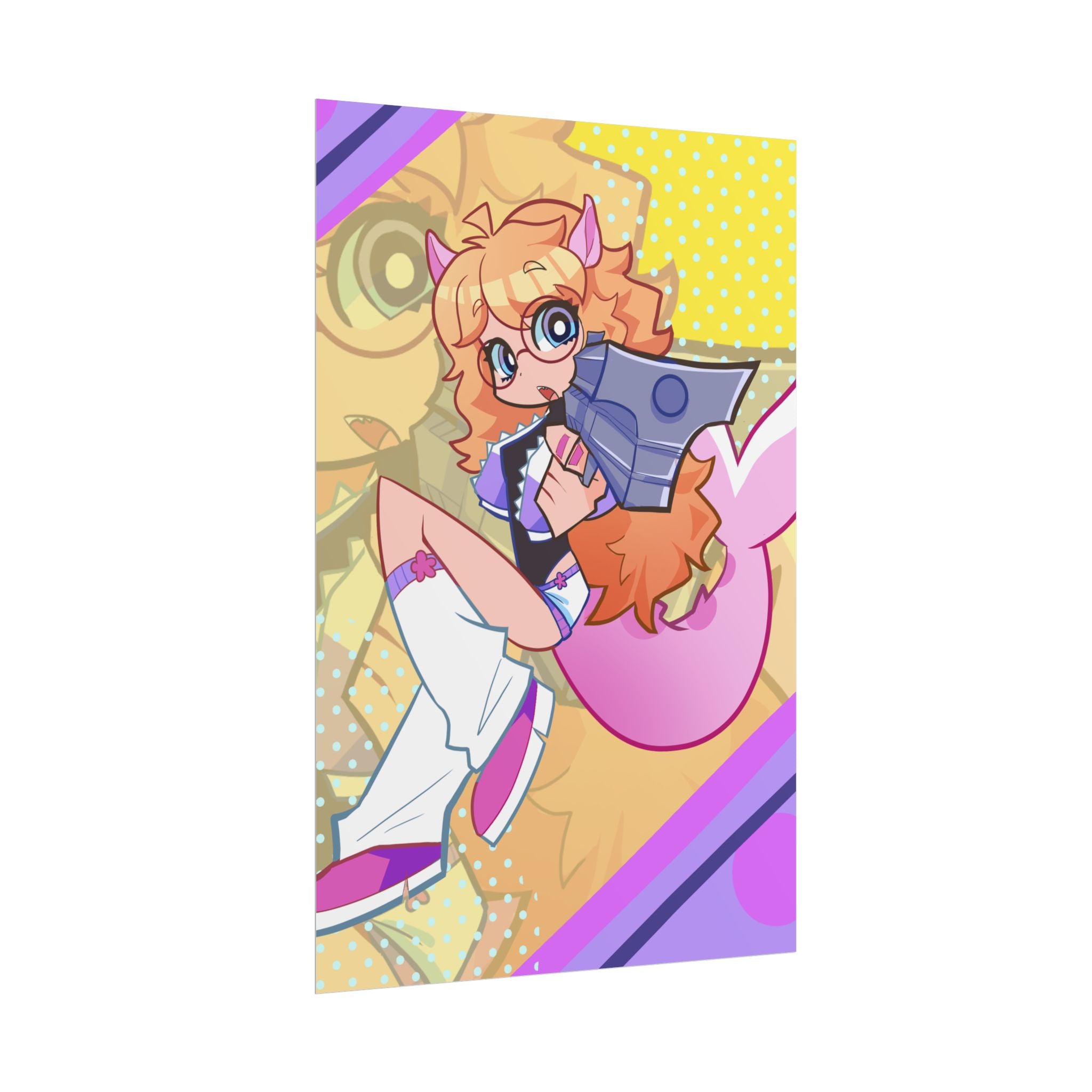 tealeafshark "Armed and Cute" Poster