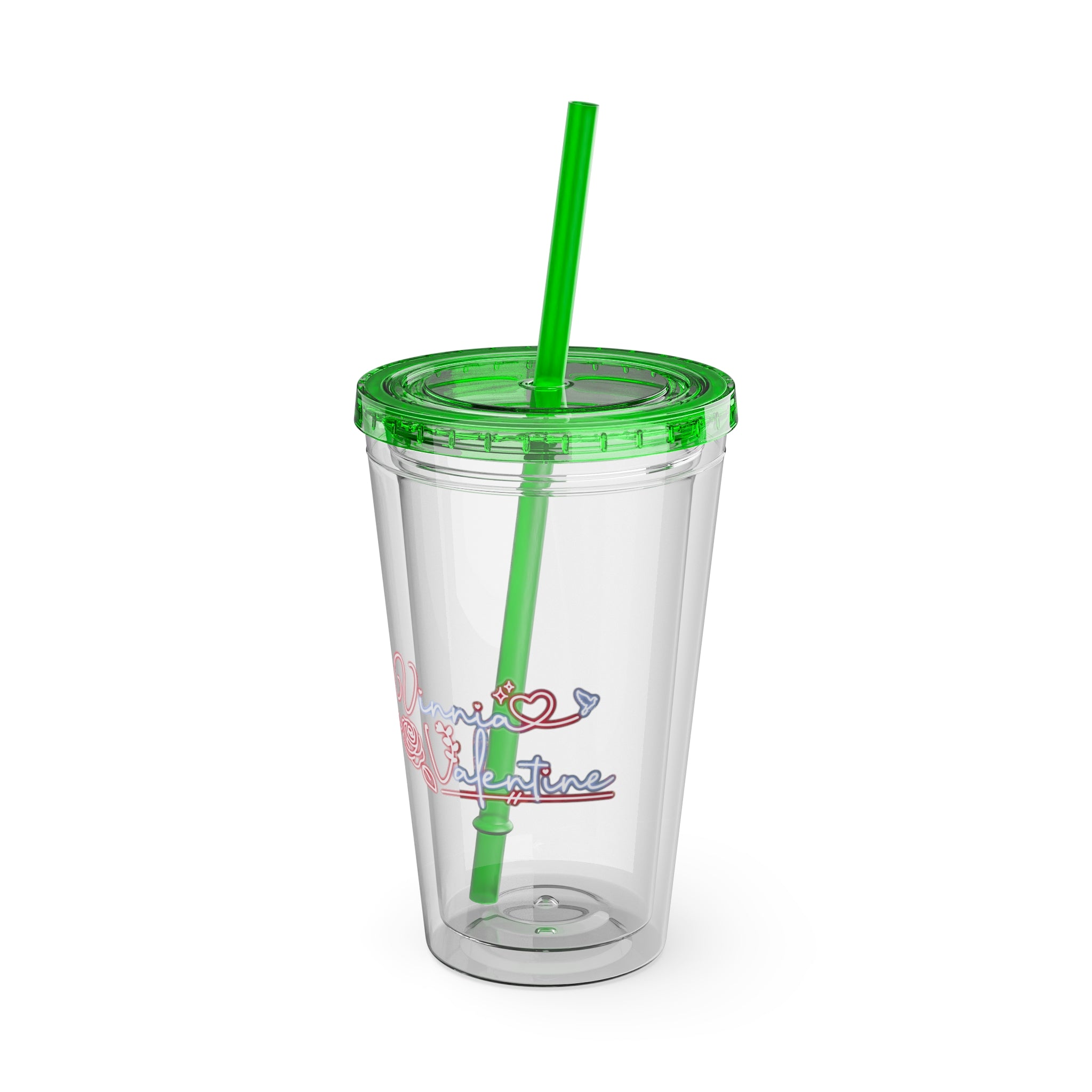 Vinnia Valentine "Rose Garden" Acrylic Tumbler