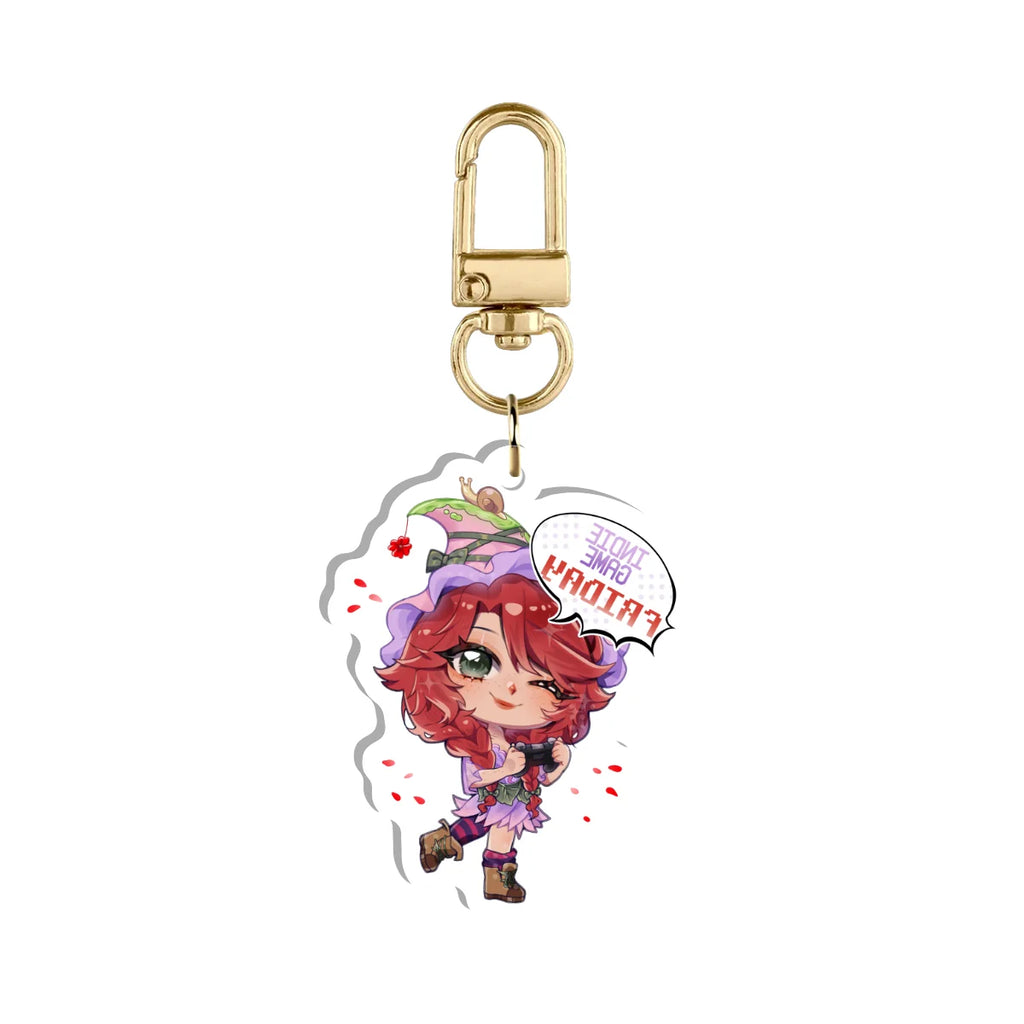 Gnomie "Indie Game Friday" Keychain