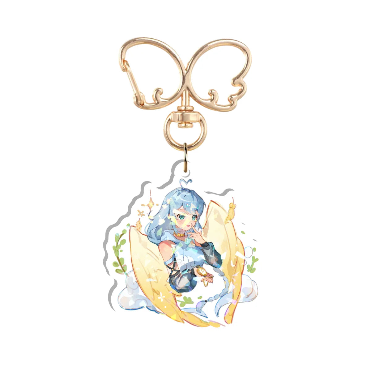 SnowyYuma Double-Sided Holographic Keychain