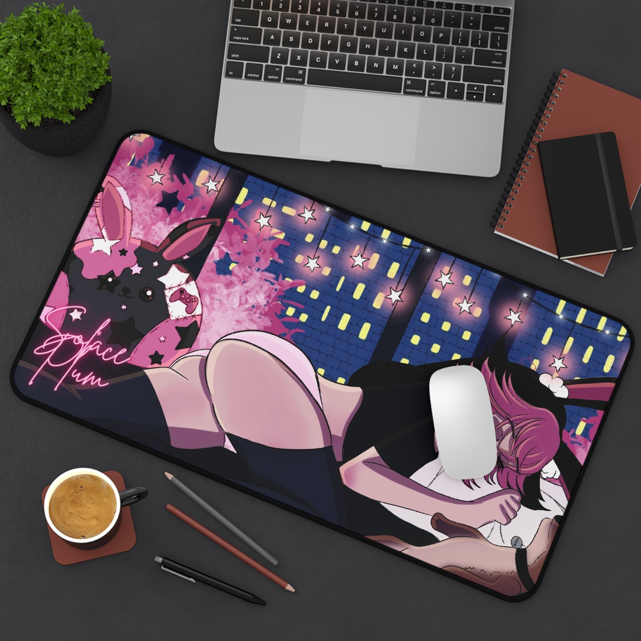 Solace Plum Sleeping Deskmat