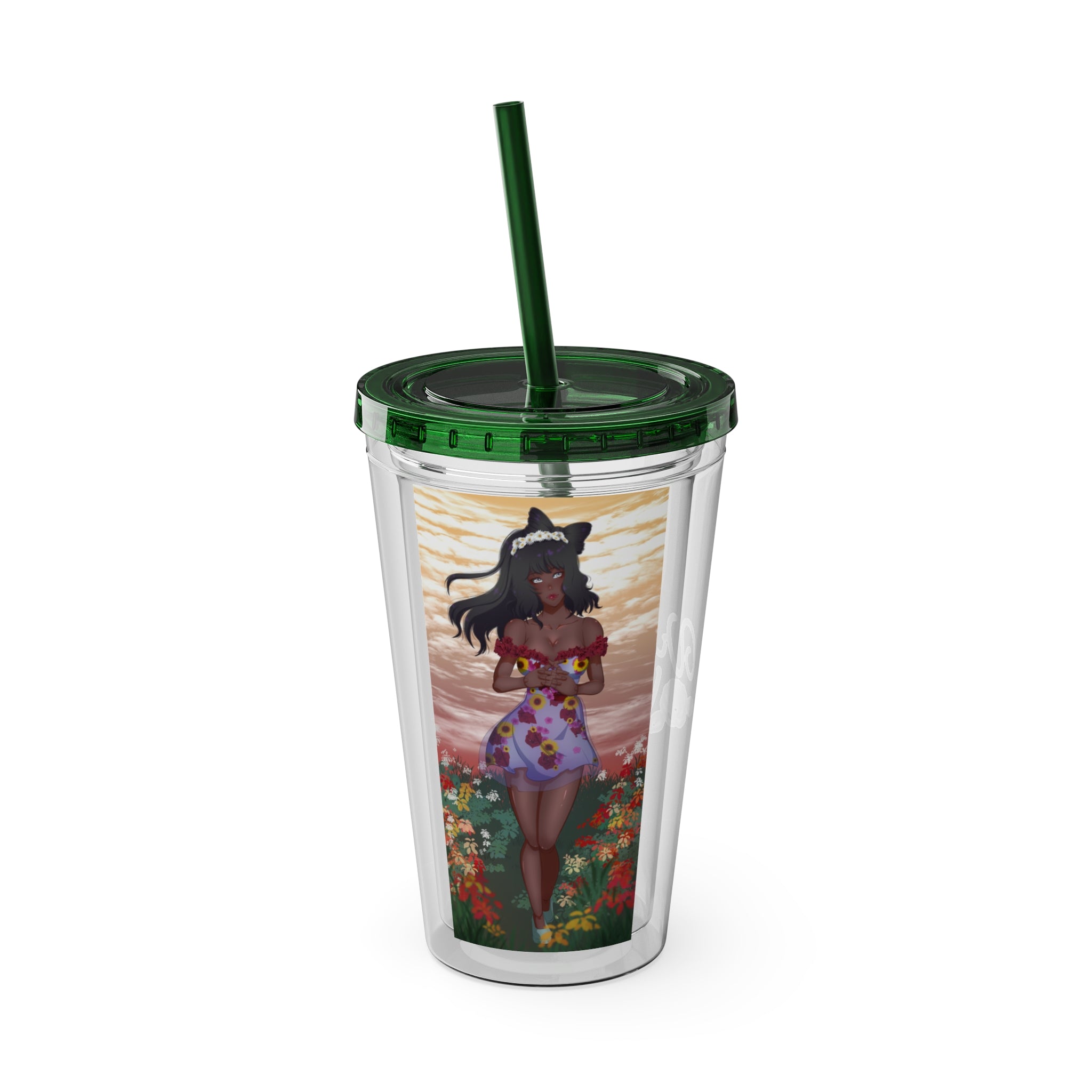 Vinnia Valentine "Rose Garden" Acrylic Tumbler