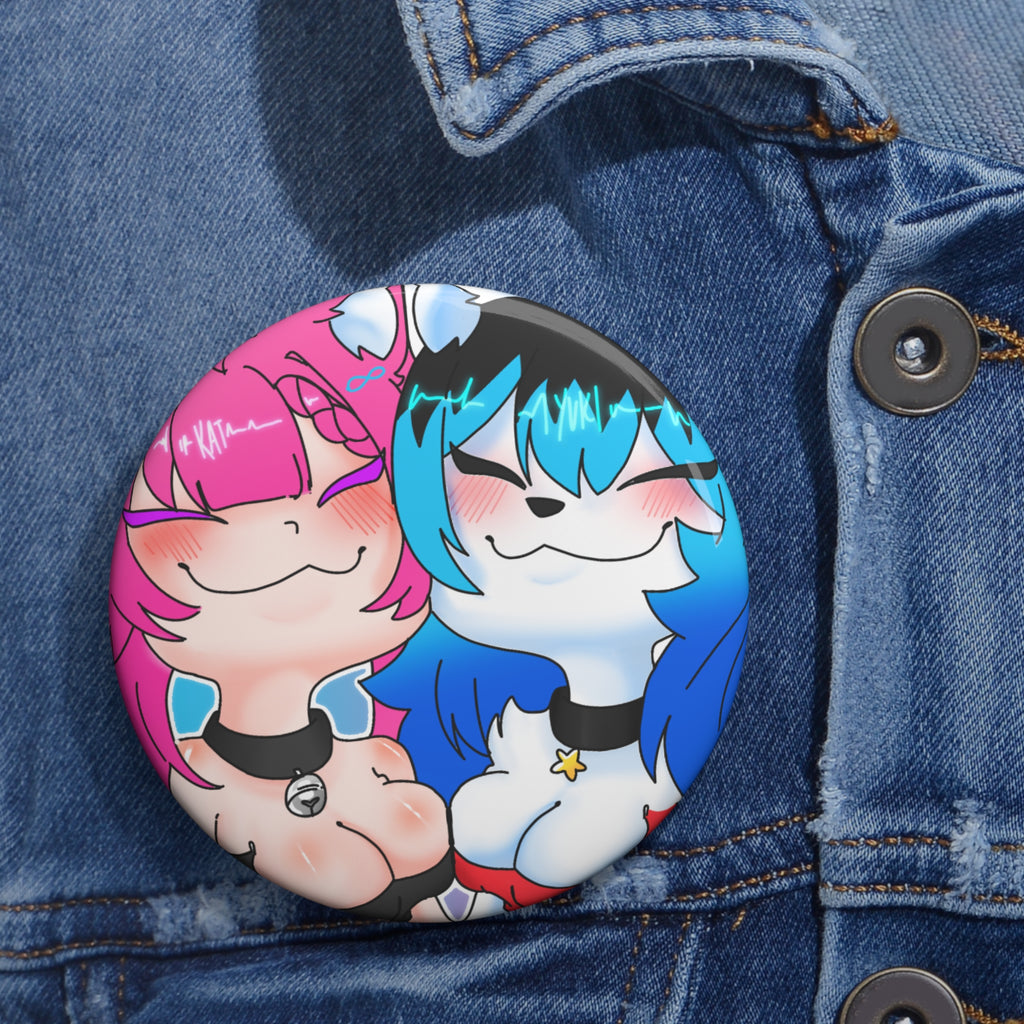 Yuki y Kat Valentine's Pin Button