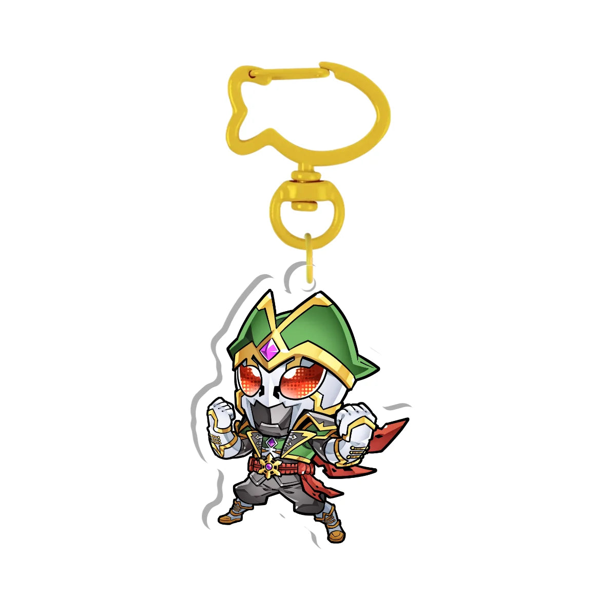 Masked Pirate Geist "Victory Shout" Keychain