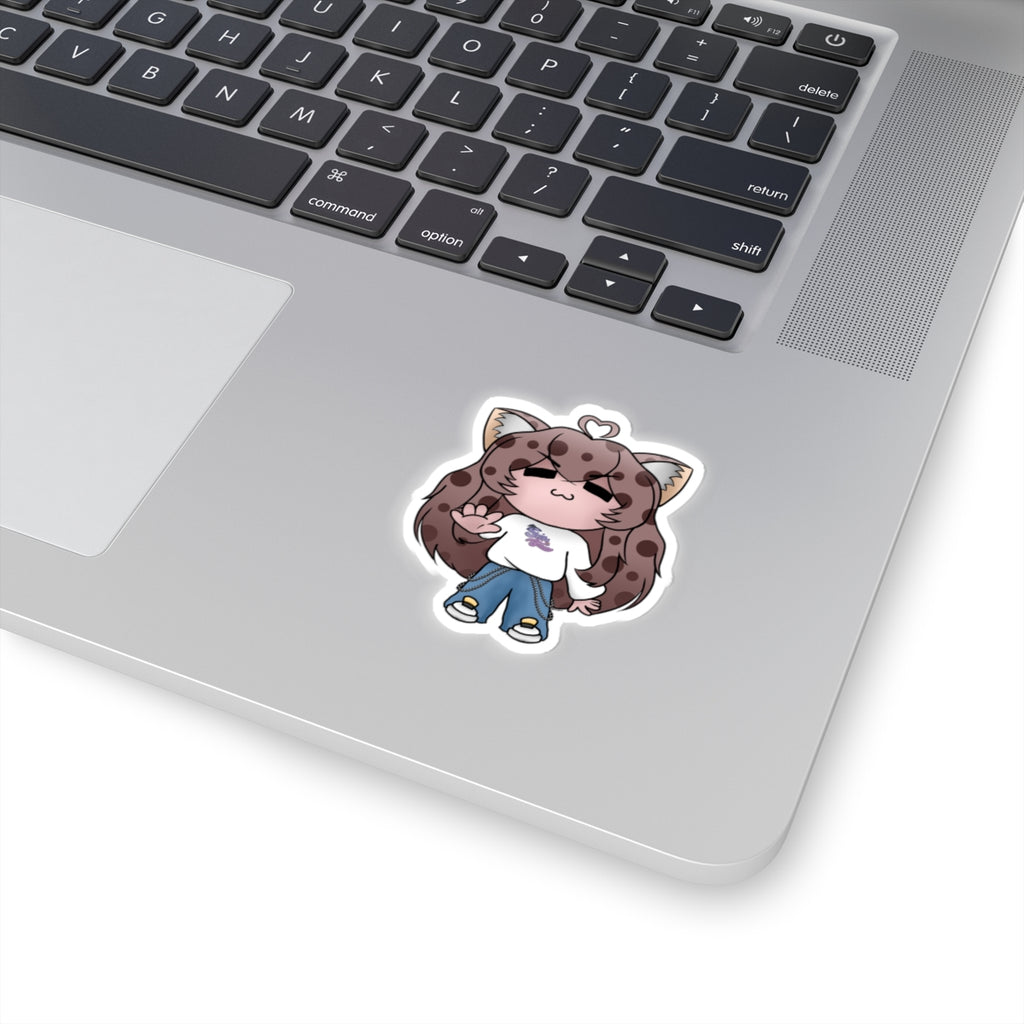 Stripy Luna "Talk To The Hand" Sticker