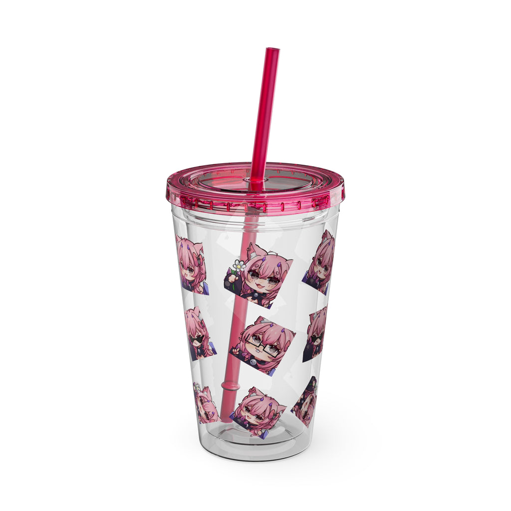KatDragonz Emote Acrylic Tumbler