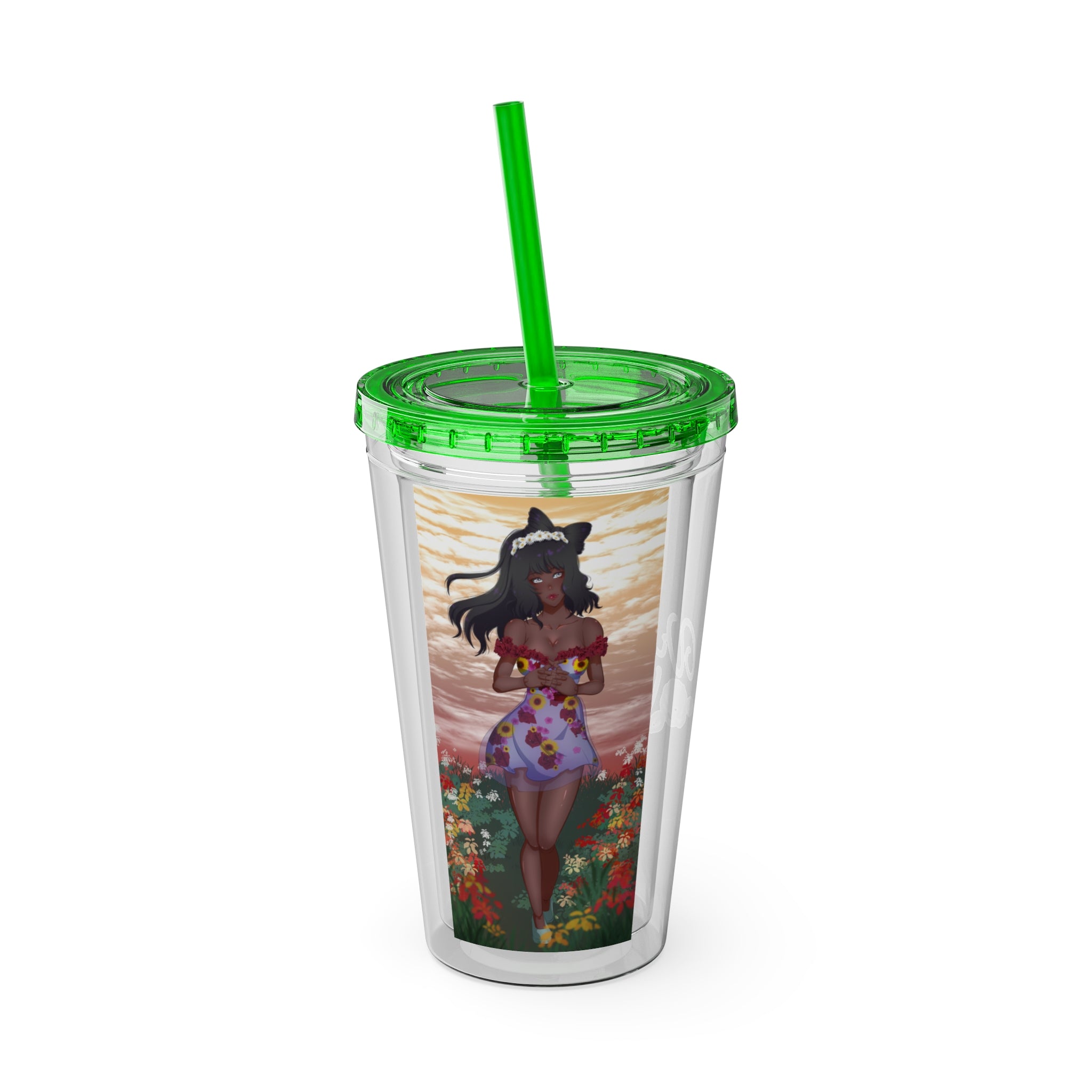 Vinnia Valentine "Rose Garden" Acrylic Tumbler