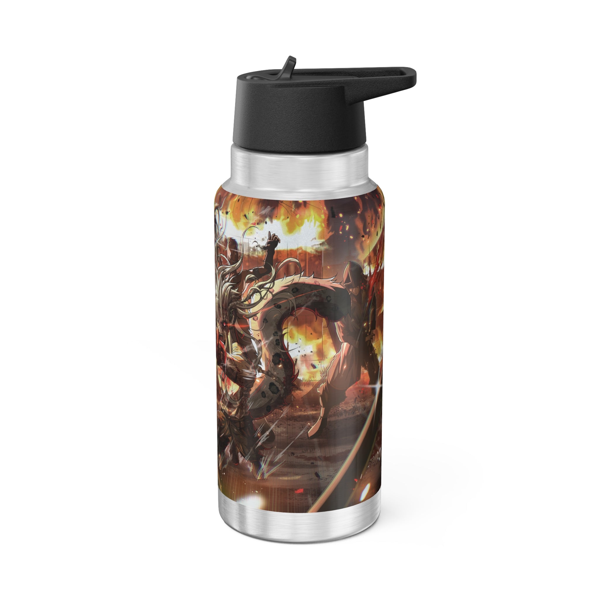 yukurivt "Fighting Village" Metal Tumbler - KatDragonz