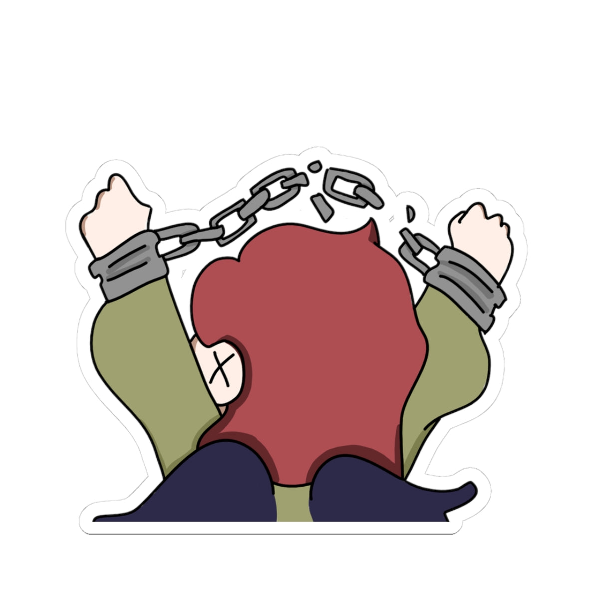 RavensnTeacups "Broken Free" Sticker