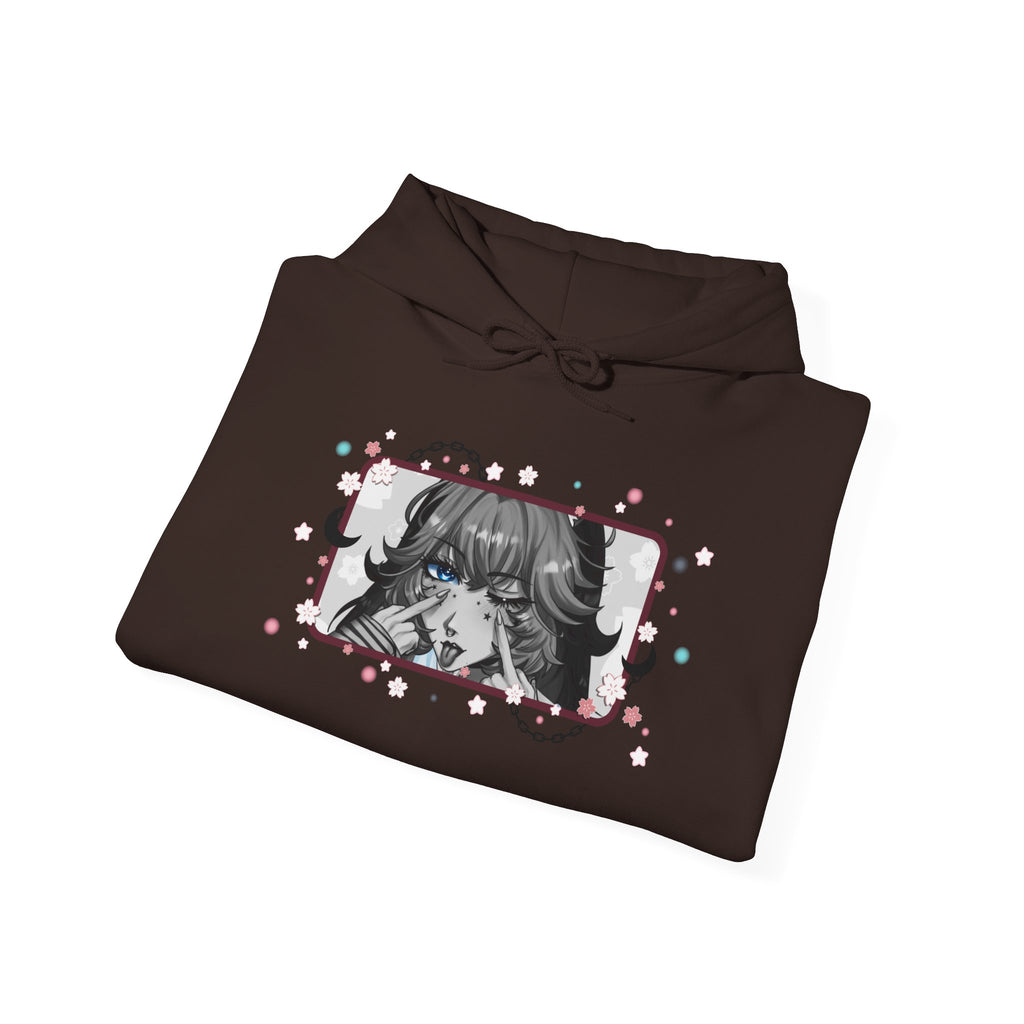 Solace Plum BW "Blep" Designer Hoodie