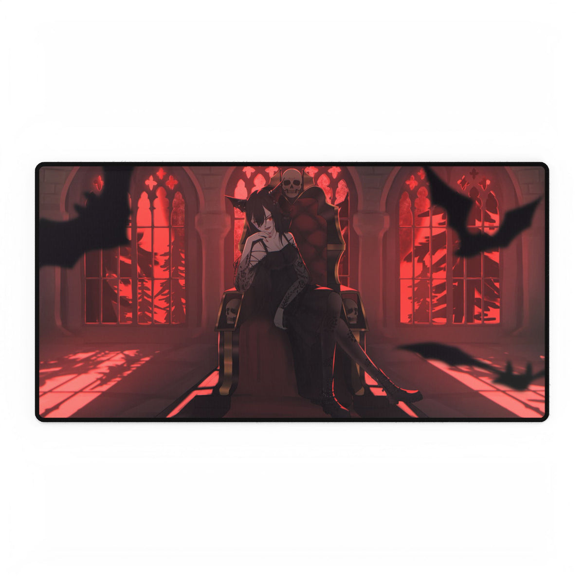 Mirophi "Dark Red Throne" XL Plus Deskmat