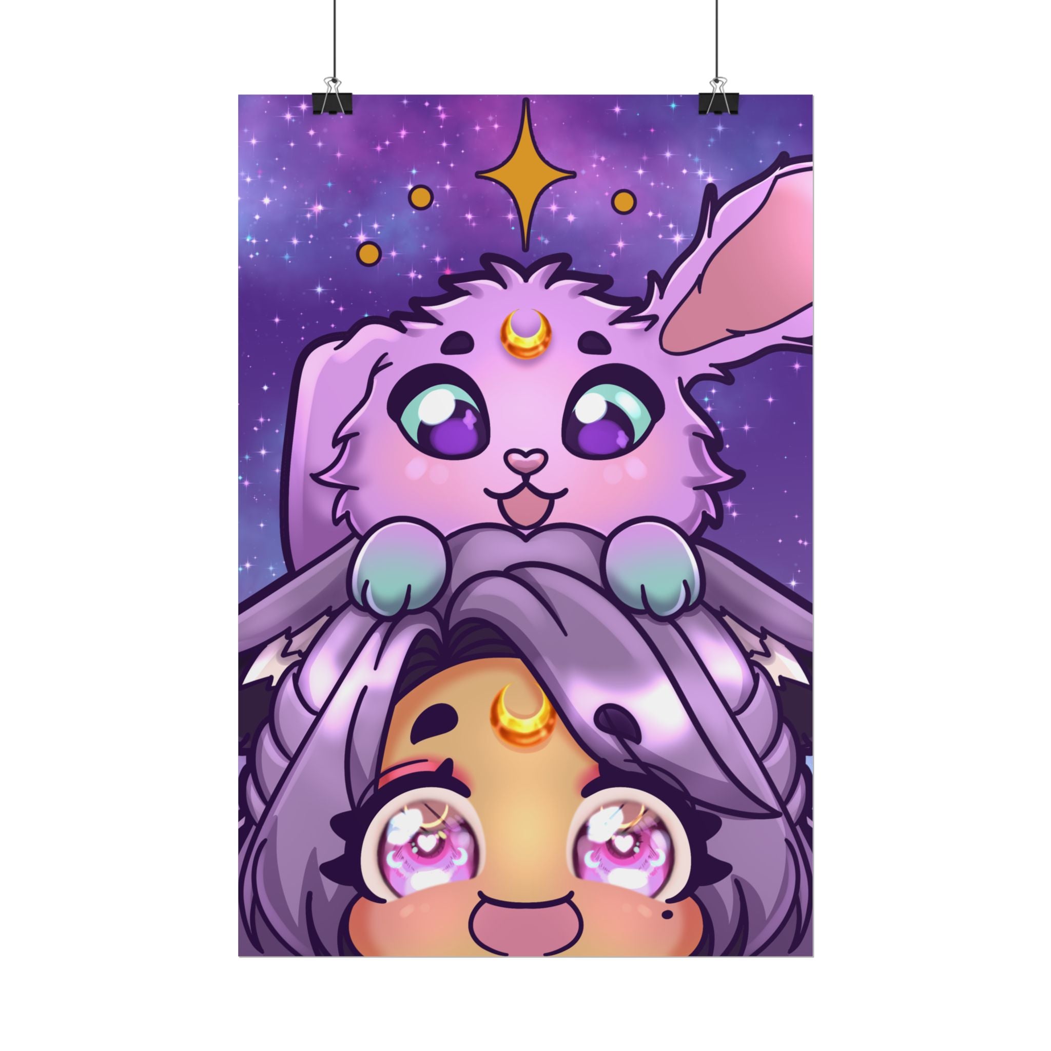 MoondustLeo "Moon & Jupiter" Poster