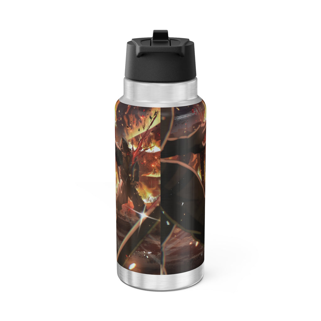 yukurivt "Fighting Village" Metal Tumbler - KatDragonz
