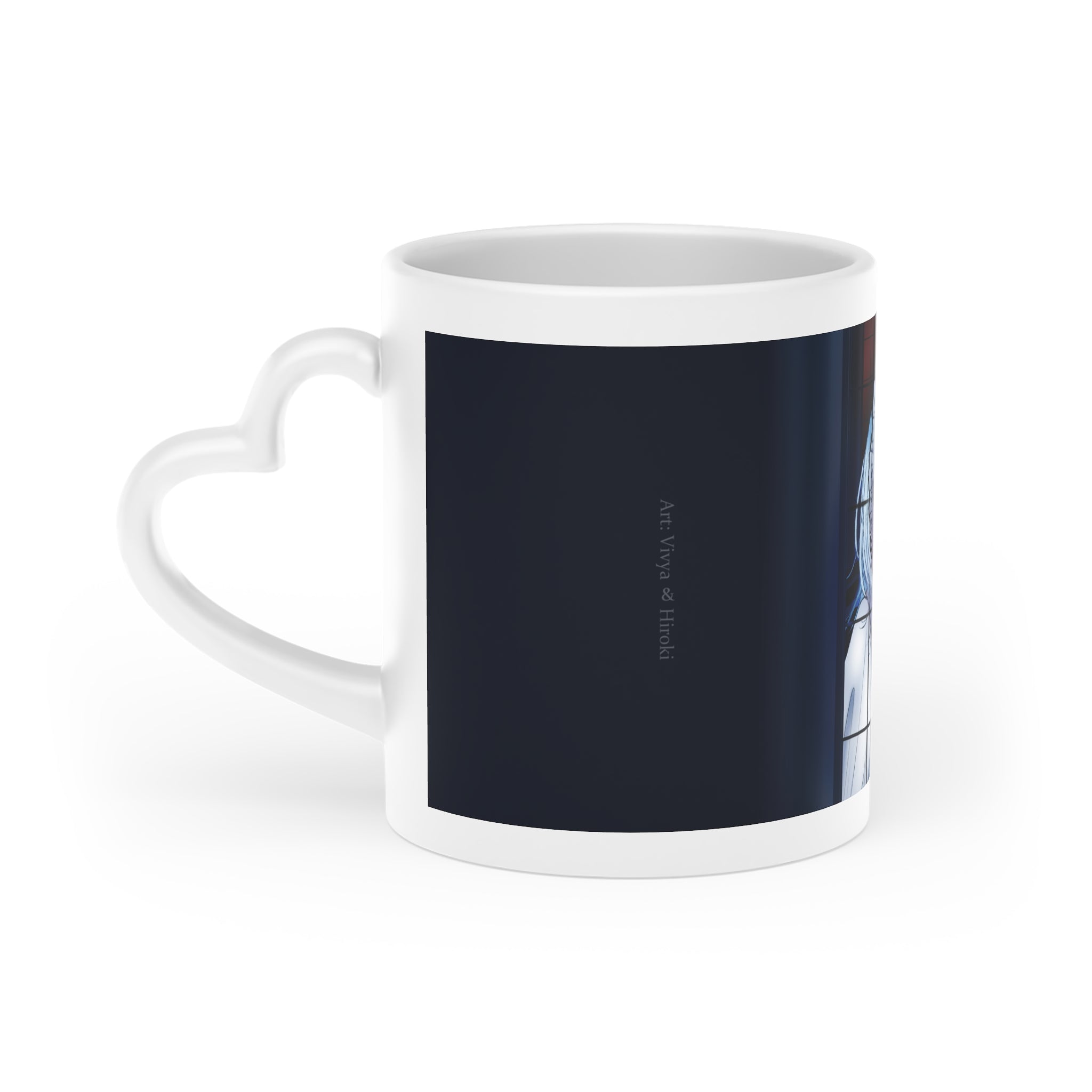 Hiroki "A Drink to Loneliness" Heart-Shaped Mug