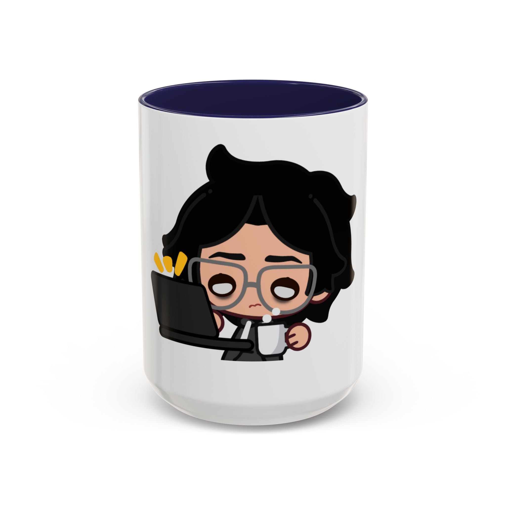 RyoPlaying "Exhausted" Accent Mug