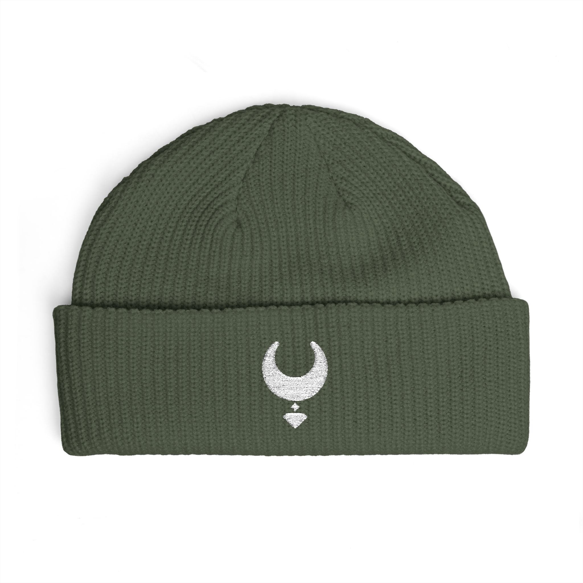 Artemis Gem White Emblem Beanie