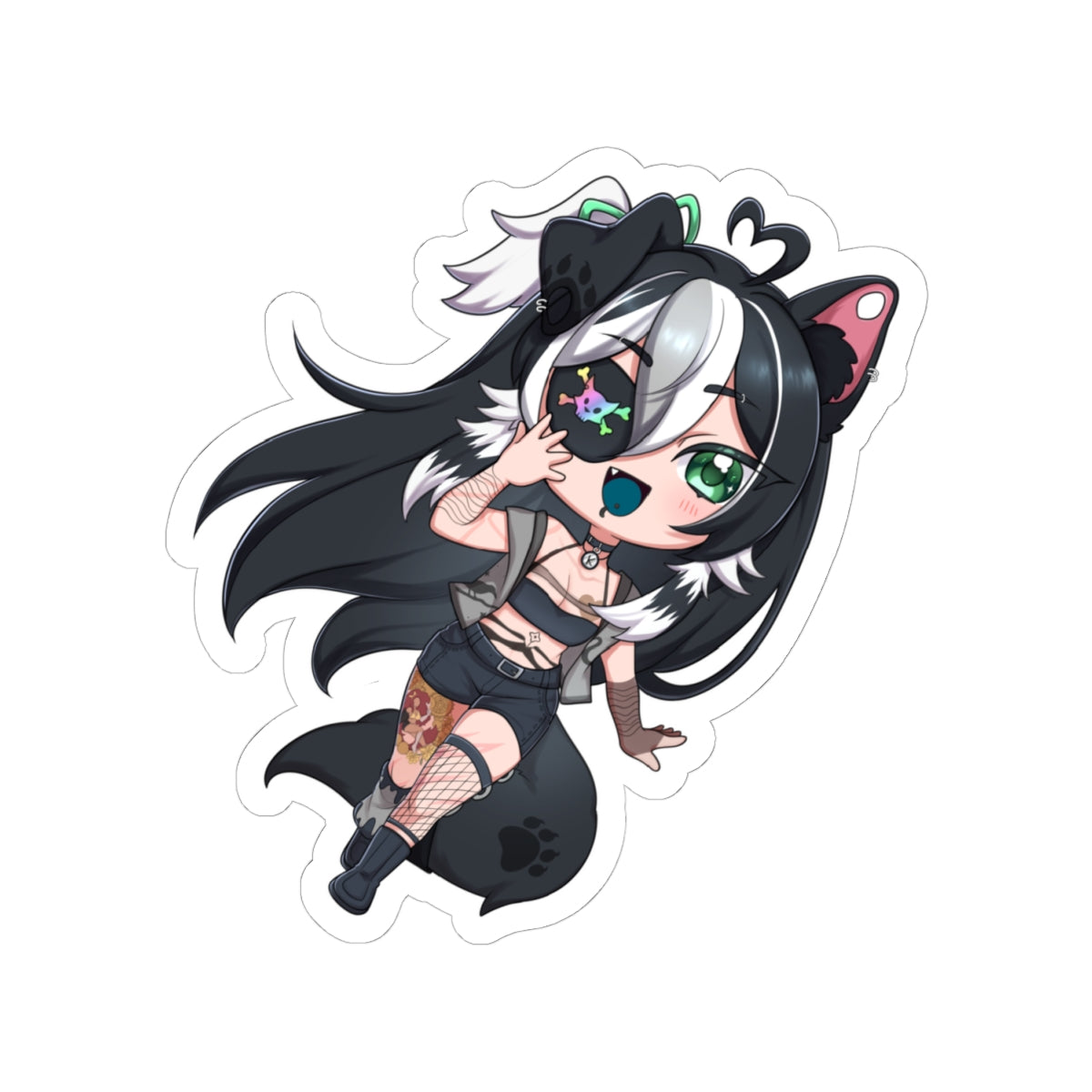 dognamedKats "Haii" Sticker