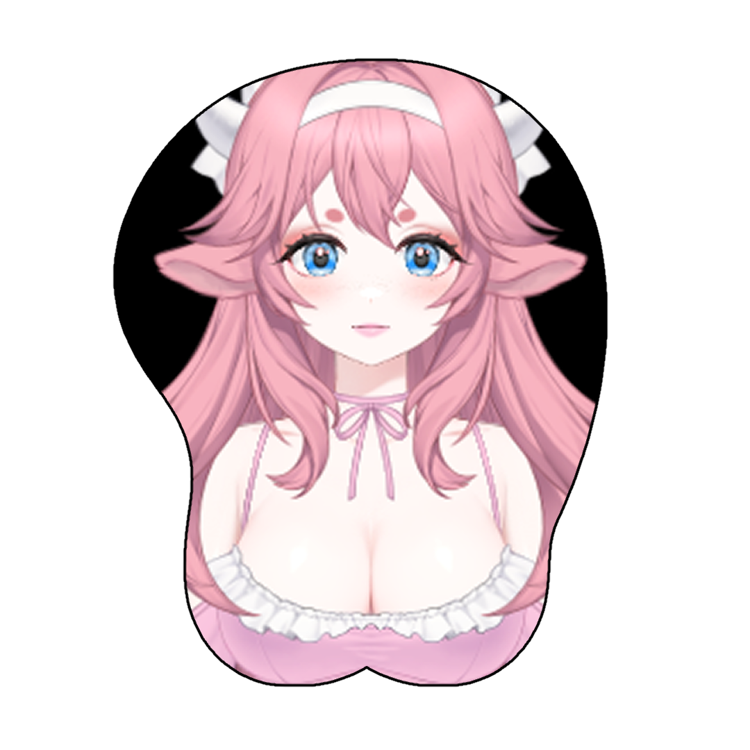 StrawberryMilkMaid 3D Booba Mousepad
