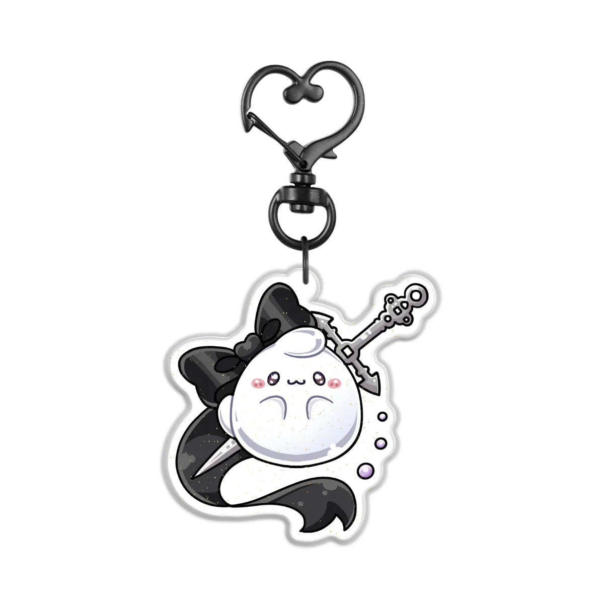 Ashdriel "Mascot" Front-Side Glitter Epoxy Keychain