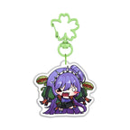 Rosaveilplants "Chibi" Front-Side Epoxy Keychain