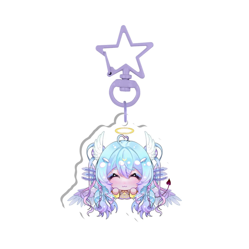 echosofferra "Chibi Head" Double-Sided Keychain