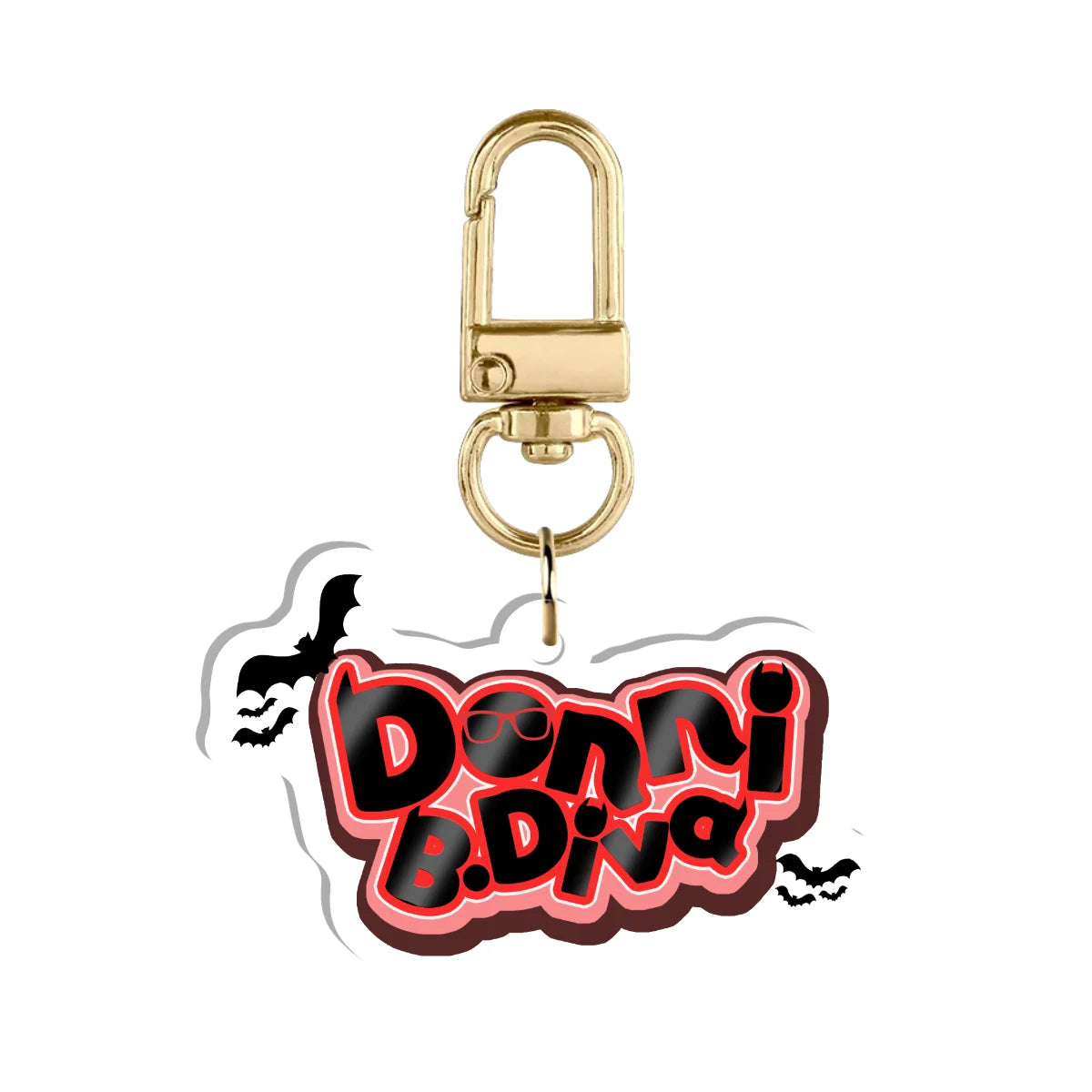Donni B. Diva "Logo" Keychain