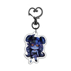 maleficxm "Chibi Sit" Front-Side Epoxy Keychain - KatDragonz