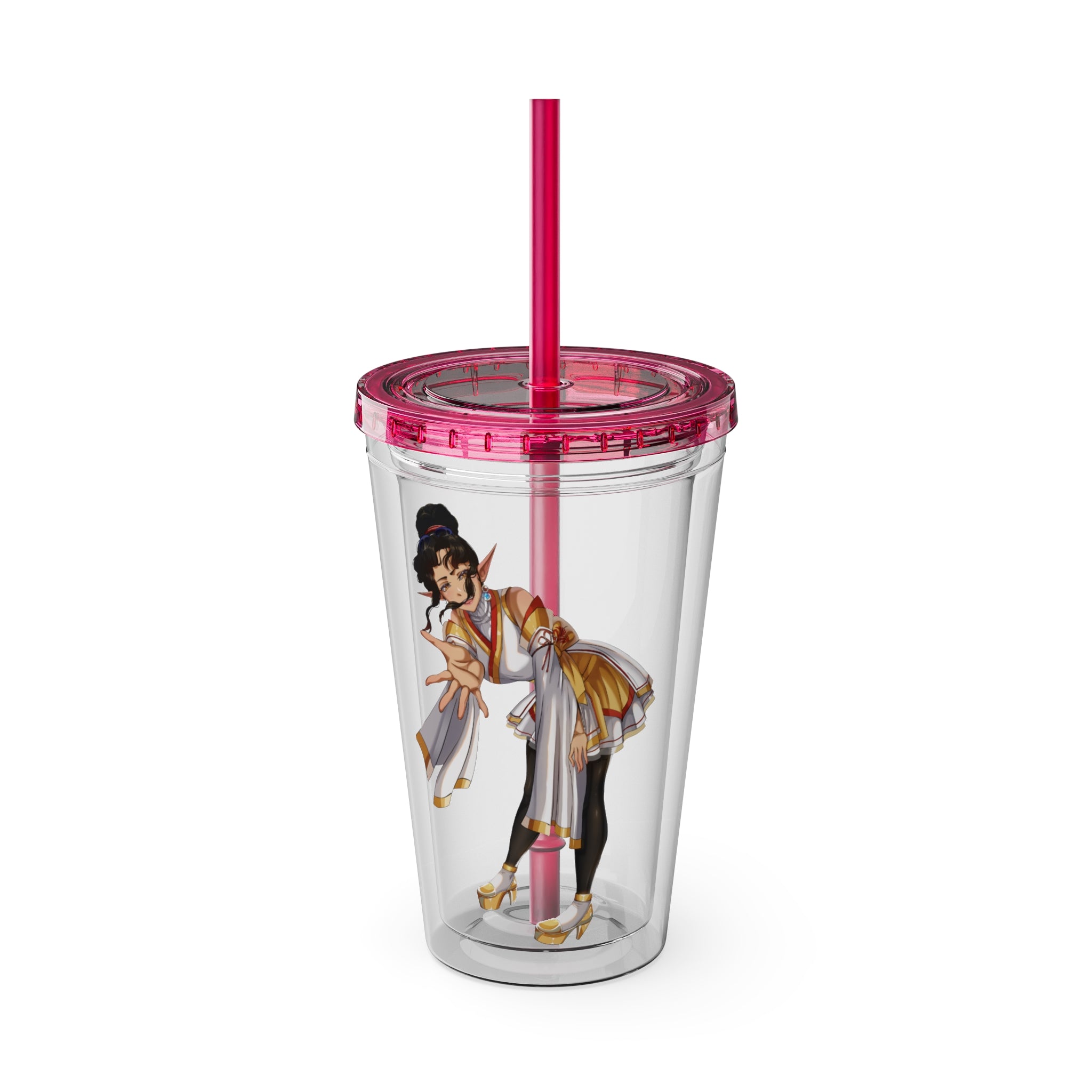 LadyKnightLynx "Reaching Out" Acrylic Tumbler