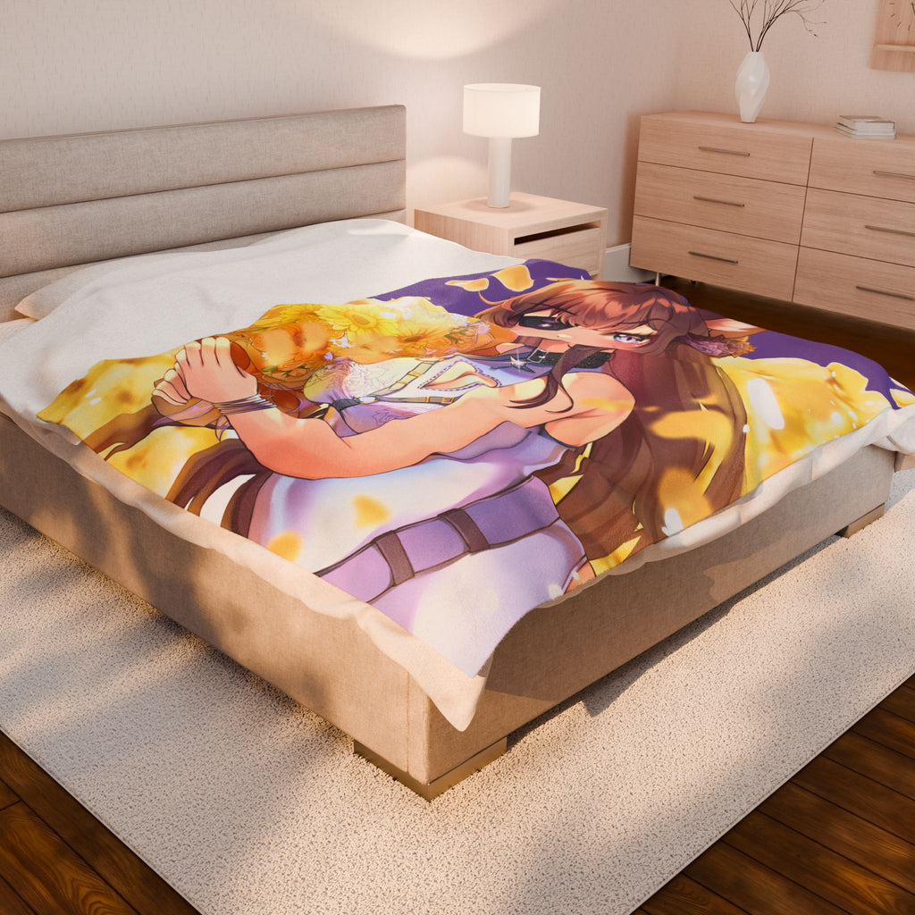 Canin Rose “Flower Field” Blanket