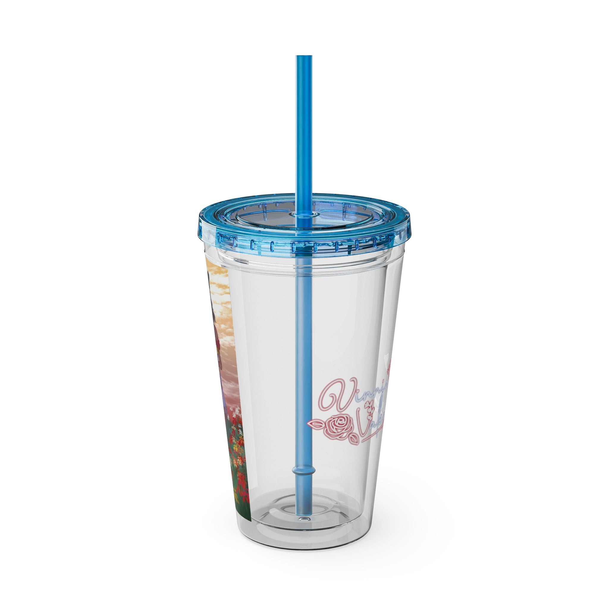 Vinnia Valentine "Rose Garden" Acrylic Tumbler