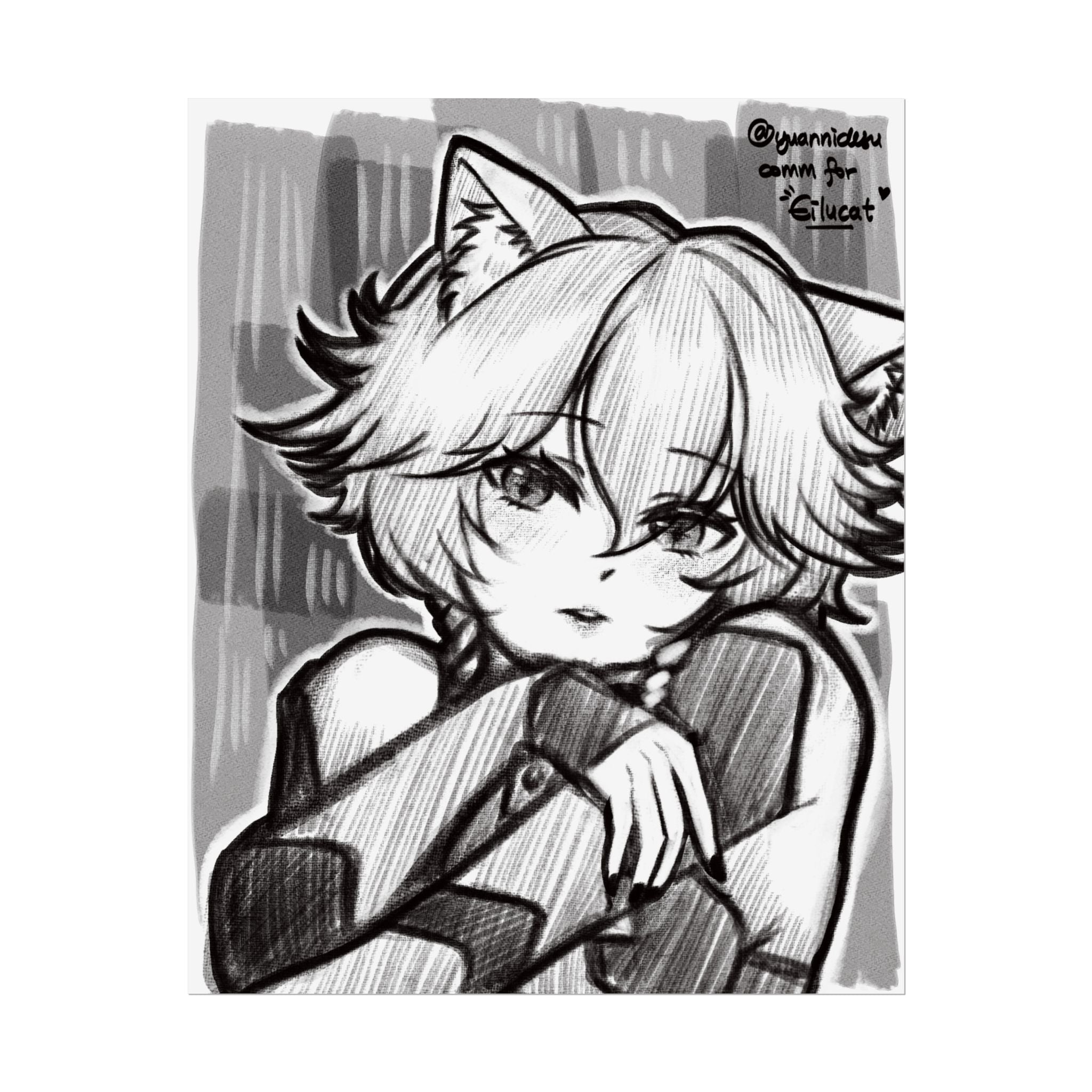 Eilucat Sketch Print